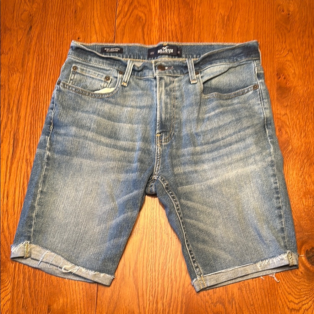 Hollister Men's Blue Denim Shorts